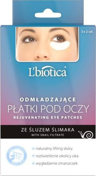 Pllastra për sy Lbiotica Rejuvenating Eye Patches, me sekrecion kërmilli, 3x2 copë