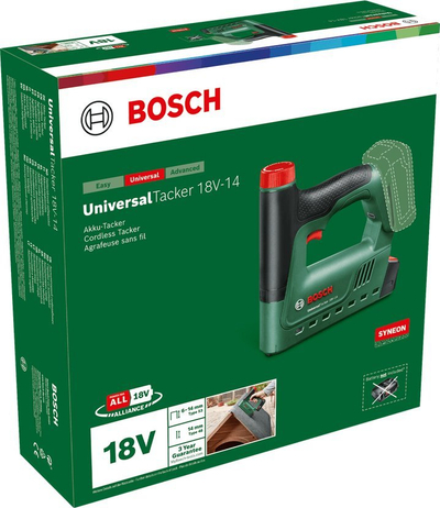 Kapëse dhe gozhduese pa kabllo Bosch UniversalTacker 18V 14, 18V, pa bateri, pa karikues