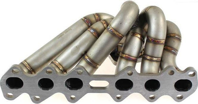 Kollektor shkarkimi TurboWorks Toyota Supra 2JZ GTE Extreme, çelik inox 304, i argjendtë