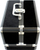 Kuti kozmetike Lamp Cosmetic Case, alumin, me bravë, e zezë