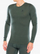 Bluzë termike Odlo Natural Merino 200 Crew Neck, 100% lesh merino, me mëngë t’gjata, jeshile, M