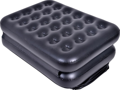 Krevat-divan me ajër 5-në-1, 191x137cm, PVC i fortë, i zi