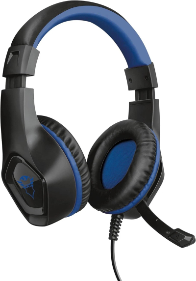 Kufje gaming Trust GXT 404B Rana, me mikrofon, me kabllo 3.5 mm, zi blu