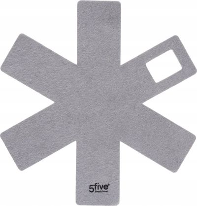 Set mbrojtës për tiganë pa gërvishtje, 6 copë, material pelushi, gri