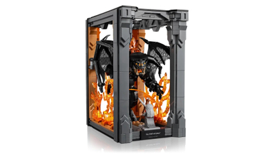 Set LEGO Icons Lord of the Rings Balrog Book Nook 10367, dekor për raft librash, për të rritur, shumëngjyrësh