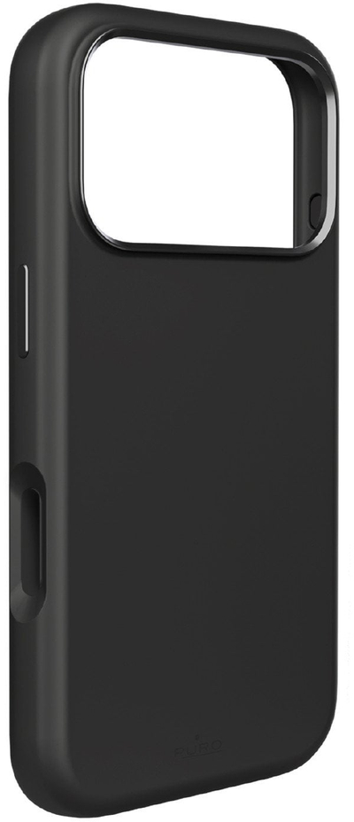 Mbulesë telefoni Puro ICON MAG PRO për iPhone 17 Pro, silikon, e zezë