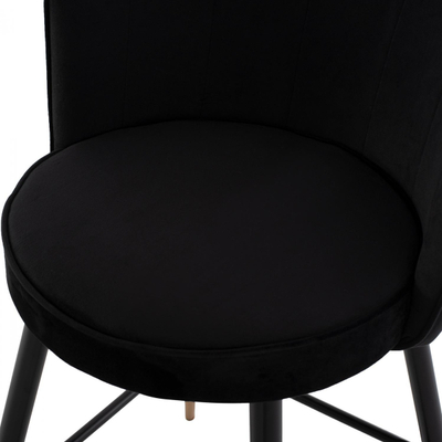 Stol velvet + metal 50×50×90 cm (HM8736.04), zezë