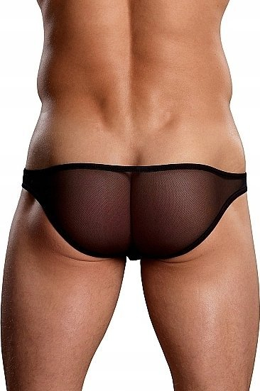 Mbathje braziliane për burra Male Power PAK881, rrjetë, madhësia XL, e zezë