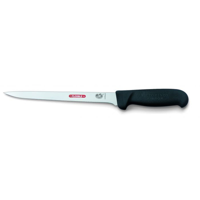 Thikë për prerje filetoje Victorinox Fibrox, e zezë