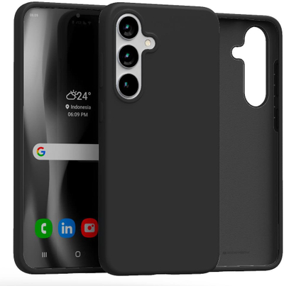 Маска за телефон Mercury Silicone Samsung S25+ S936, силикон, црна
