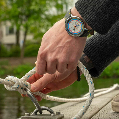 Orë dore për meshkuj Sternglas Hamburg Chrono S01-HC36-VI22, e zezë
