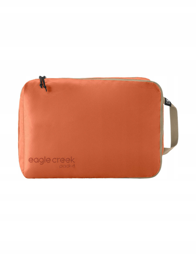 Kub organizues Eagle Creek Pack-It Isolate Cube M, poliestër i ricikluar, ndarës i brendshëm, mandarin