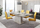Tavolinë ngrënieje Vivaldi Furniture Giant, zgjatshme 160-200 cm, pamje betoni, gri