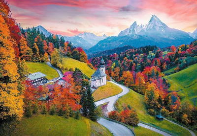 Puzzle Trefl Alpine Idyll Bavaria Gjermani, 1000 copa, Unlimited Fit