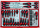 Set veglash auto Teng Tools 1055 copë, me karrocë, i kuq