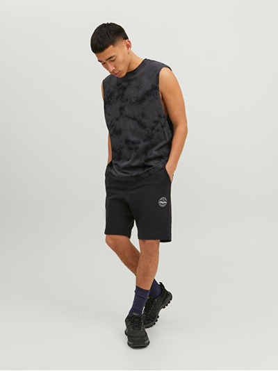 Pantallona të shkurtë Jack&Jones JPSTSHARK Comfort Fit, të zi