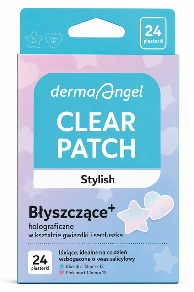 Plasterë hidrokoloidë Derma Angel Stylish për akne nënlëkurore, me acid salicilik, 24 copë