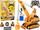 Lodër eskavator me telekomandë Leantoys Crawler Crane, shkallë 1:18, R/C, portokalli