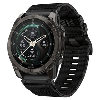 Rrip ore Tech-Protect Nylon Classic për Garmin Fenix, 47 mm, i zi