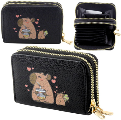 Portofol Capybara Two Compartment Wallet Card Dividers, 12.5 x 8.5cm, i zi