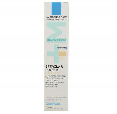 Krem fytyre La Roche-Posay Effaclar Duo+M Unifiant Light, kundër akneve, për lëkurë të yndyrshme, me ngjyrë