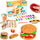 Set plasteline për modelim Lovin Happy Meal 41190, për kalamaj 3–7 vjeç, shumëngjyrësh