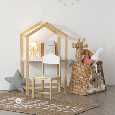 Karrige për kalamoj Atmosphera House, dru, 59cm, e bardhë