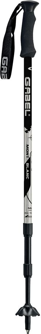 Shtiza trekking Gabel Mont Blanc Lite, alumin, 66-144 cm, e zezë