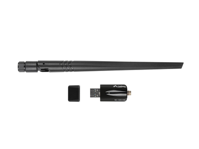 Мрежен адаптер Lanberg NC-1200-WIE, USB 3.2, безжичен интернет, 1200Mbps, црн