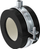 Mbajtëse tubash Fischer 560909, diametër 25–28 mm, set 25 copë, e zezë