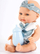 Kukull bebe Swede Baby Doll, 25cm, me biberon, flet dhe këndon