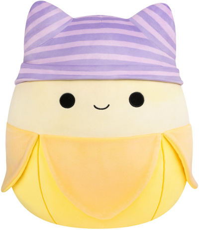 Lodër pelushi Squishmallows Junie Banana Original, 16", e verdhë