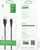 Kabllo Micro USB T-phox X-lite, 1m, 3A, e zezë