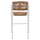 Stool alumini HM5785.01, bardhë/ bezhë