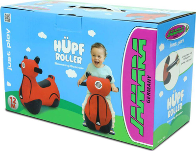 Lodër kërcyese HoppyDoo Scooter, me pompë, e kuqe