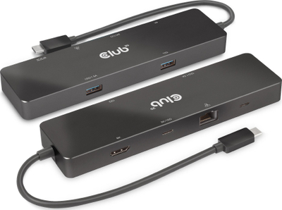 HUB USB Club 3D CSV-1584, USB-C 3.2 Gen1 6n1, 4K 60Hz, RJ45, i zi