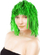 Paruke Green Foil Wig, 35 cm, universale, e gjelbër