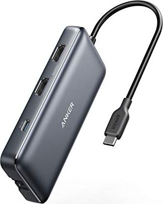 Replikator Anker PowerExpand adapter USB-C 8 në 1, shpërndarës USB-C