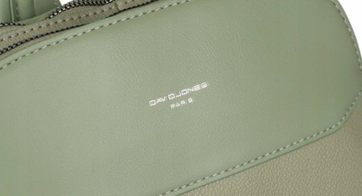 Shpinore për goca David Jones, lëkurë eko, model qyteti, jeshile e çelët