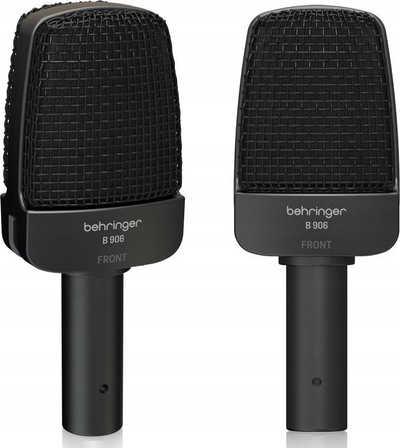 Mikrofon dinamik për instrumente Behringer B 906, superkardioid, i zi