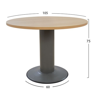 Tavolinë konferencash DULCE Professional HM2054.11, diametër 105 cm, lartësi 75 cm, ngjyrë ahu