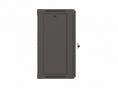 Kabinet RACK për mur Lanberg WF03, 19", 12U, me der xhami, i zi