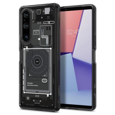 Mbrojtëse për celular Sony Xperia 1 V Spigen Ultra Hybrid, e zezë