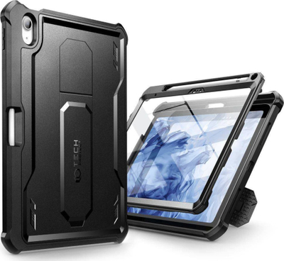 Futrollë tablet Tech-Protect Kevlar Pro për iPad 10.9 2022, me mbrojtje 360°, me stend, e zezë