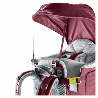 Karrige-shpinore për kalamaj Deuter Kid Comfort, sistem Aircontact, xhepa anësorë, maron