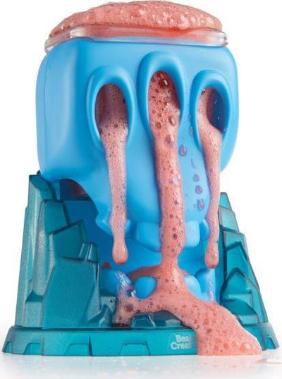 Lodër shkencore Learning Resources Beaker Creatures Skull Mountain Volcano, set eksperimentos, për kalamaj mbi 5 vjeç, blu