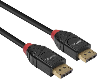 Kabllo DisplayPort Lindy 1.4, 5m, aktive, e zezë