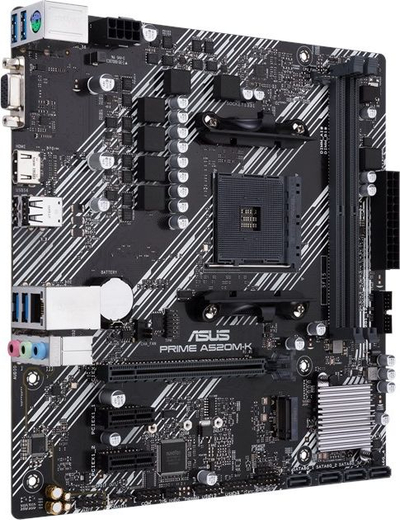 Pllakë amë Asus PRIME A520M-K, AMD AM4, mATX, e zezë