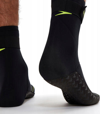 Çorape noti Swim, neopren, rrip Velcro, zi verdhë