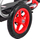 Go kart me pedale Ramiz Full Ahead Air, për fëmijë, sedilje ergonomike, i kuq